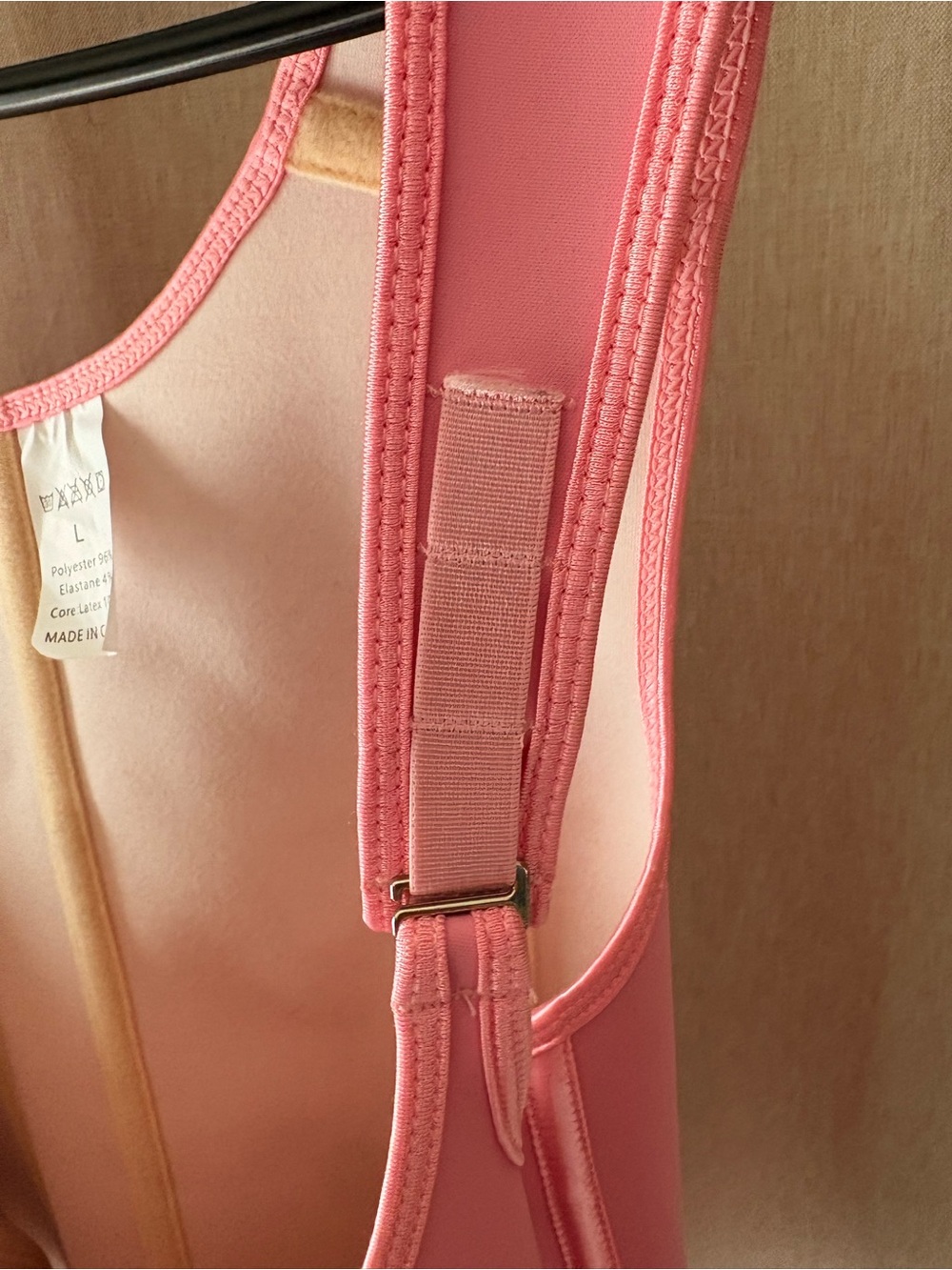 Pink Front-Zip Shapewear Tank - Picture 3 of 4